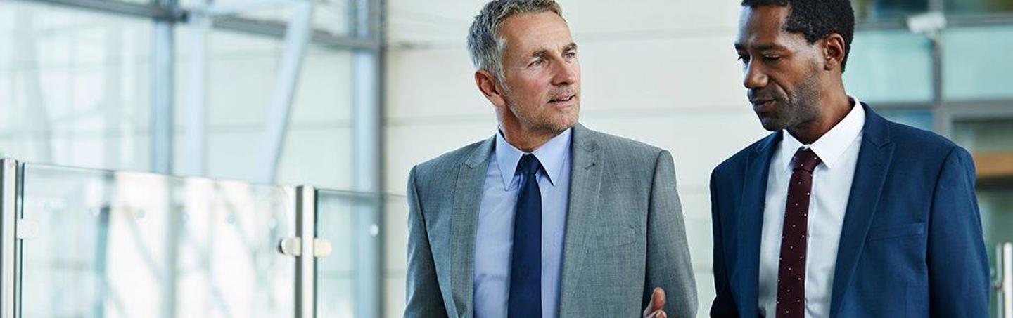 To men talking about innovation and hr